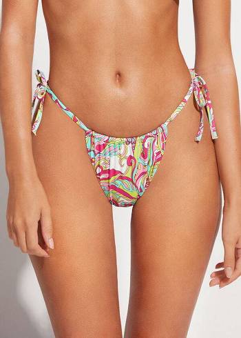 Dół Bikini Damskie Calzedonia Brazilian String Londra Kolorowe | PL1338GL