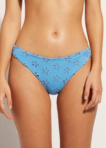 Dół Bikini Damskie Calzedonia Corfù Niebieskie | PL1373BC