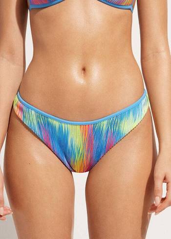 Dół Bikini Damskie Calzedonia High-Cut Brazilian Maiorca Kolorowe | PL1442GL