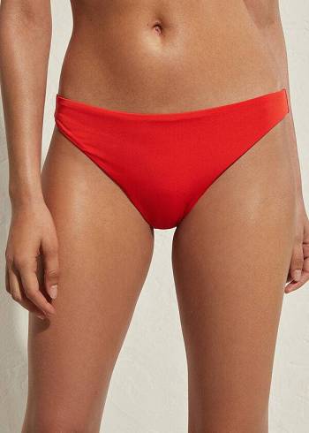 Dół Bikini Damskie Calzedonia Indonesia Eco Czerwone | PL1468GL