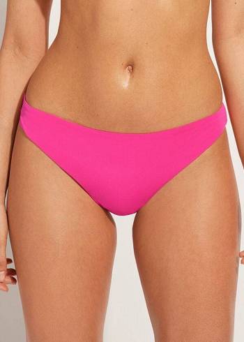 Dół Bikini Damskie Calzedonia Indonesia Eco Low rise Różowe | PL1475CE