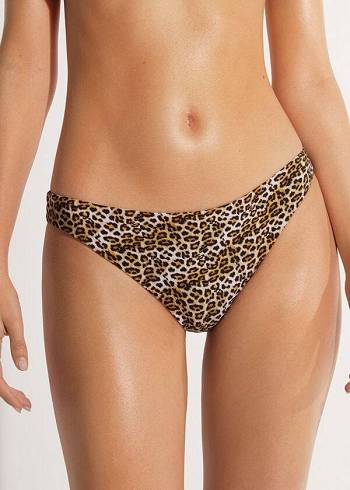 Dół Bikini Damskie Calzedonia Malindi Brązowe | PL1499ZG