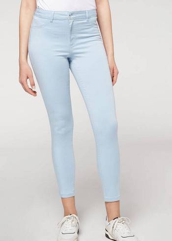 Jeansy Damskie Calzedonia Eco Light Push Up Denim Beżowe | PL2585QZ