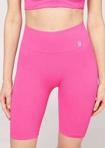 Legginsy Damskie Calzedonia Seamless Sportowe Bike Różowe | PL2679RW