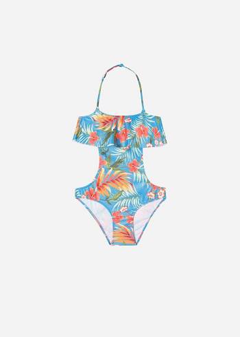 Stroje Kąpielowe Dziecięce Calzedonia One-Piece Maui Zielone | PL3046KI