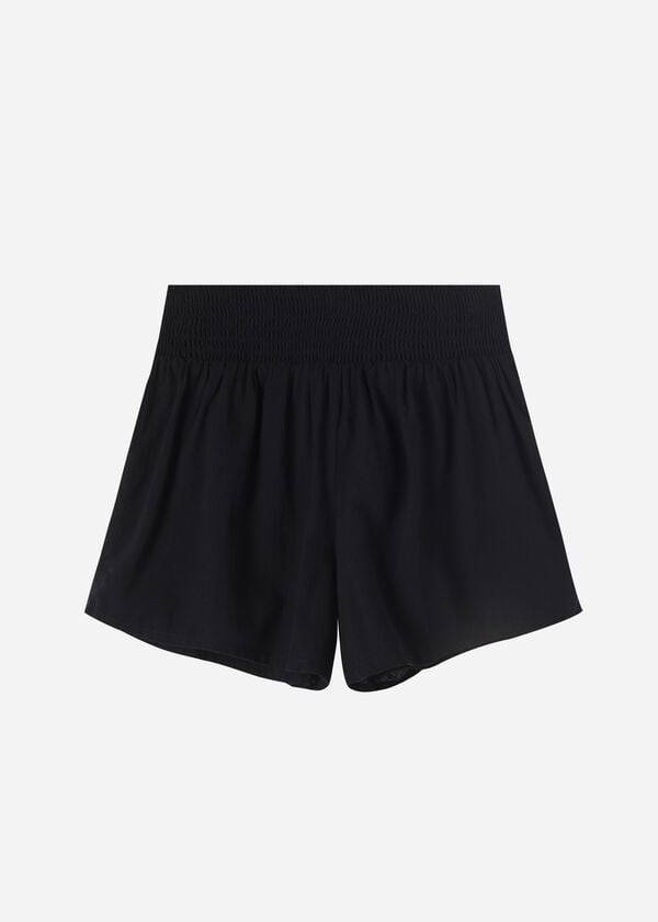 Cover Ups Damskie Calzedonia Bawełniane Shorts Czarne | PL2125CE