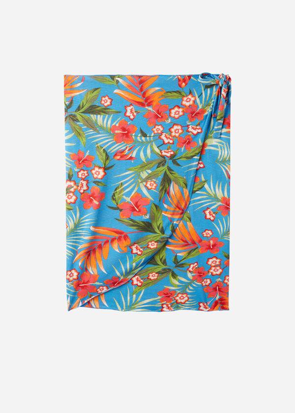 Cover Ups Damskie Calzedonia Krótkie Wraparound Sarong Zielone | PL2147KI