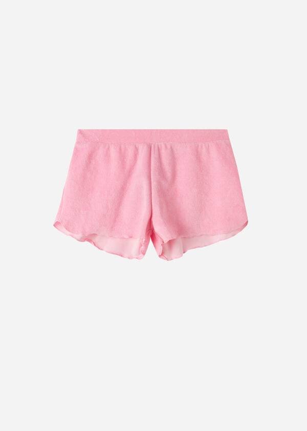 Cover Ups Damskie Calzedonia Terrycloth Shorts Różowe | PL2151CE