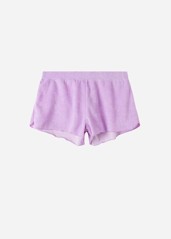 Cover Ups Damskie Calzedonia Terrycloth Shorts Fioletowe | PL2152VD