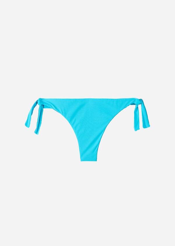 Dół Bikini Damskie Calzedonia Bow Brazilian Indonesia Eco Turkusowe | PL1302TV