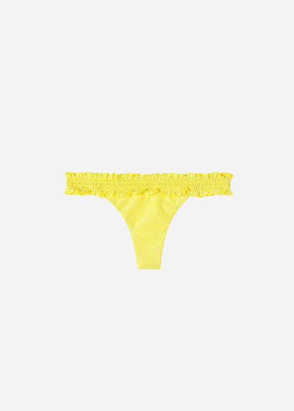 Dół Bikini Damskie Calzedonia Brazilian Formentera Żółte | PL1306OR