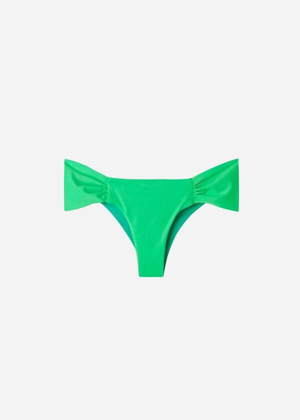 Dół Bikini Damskie Calzedonia Brazilian Indonesia Eco Zielone | PL1312GL