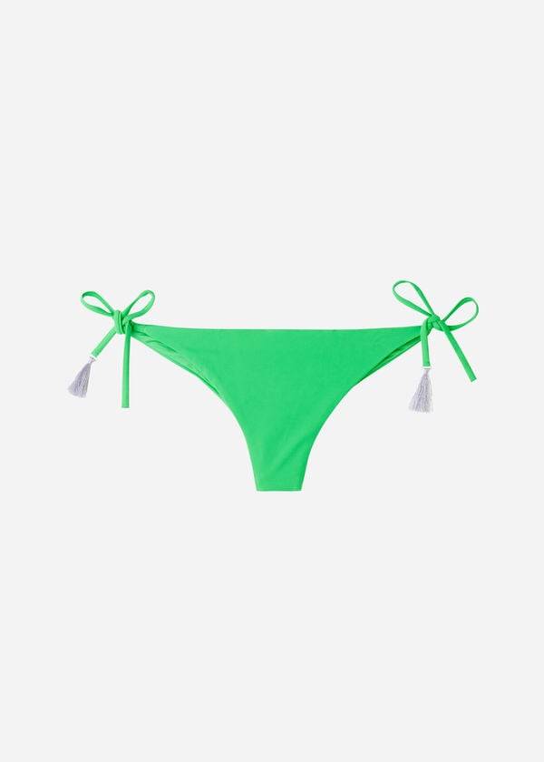 Dół Bikini Damskie Calzedonia Brazilian String Capri Zielone | PL1328TV