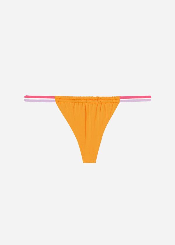 Dół Bikini Damskie Calzedonia Brazilian String Tokyo Eco Pomarańczowe | PL1345CE