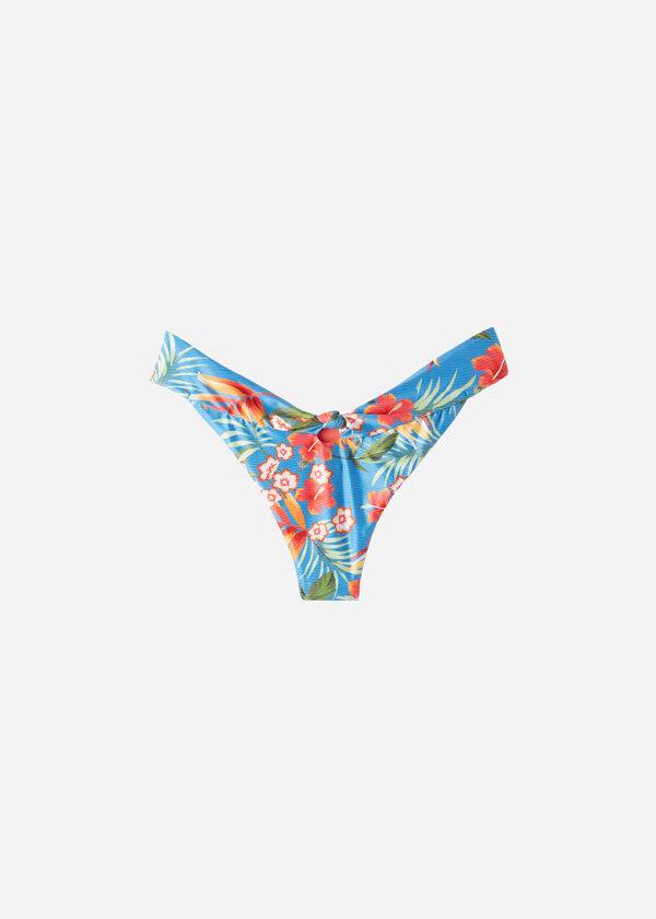 Dół Bikini Damskie Calzedonia High-Cut Brazilian Maui Zielone | PL1444JJ