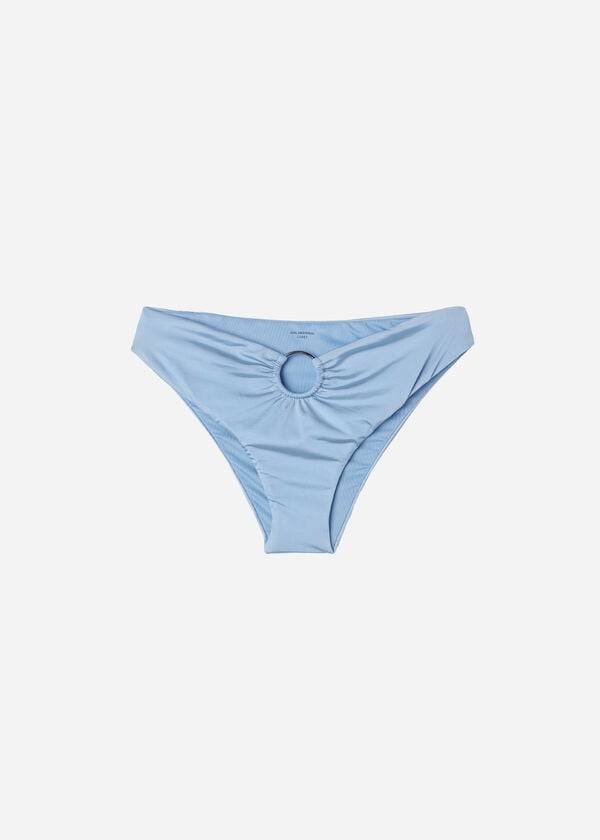 Dół Bikini Damskie Calzedonia High Stanem Abu Dhabi Niebieskie | PL1416GL