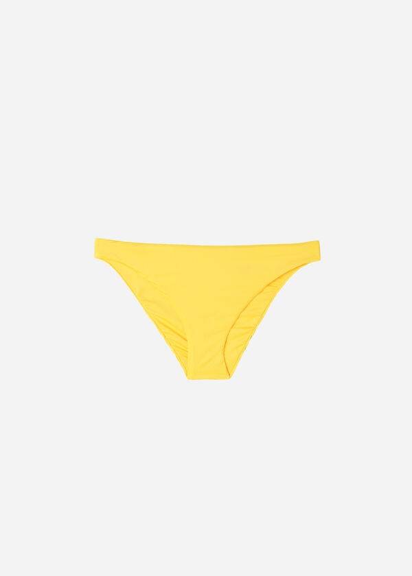 Dół Bikini Damskie Calzedonia Indonesia Eco Żółte | PL1471KI