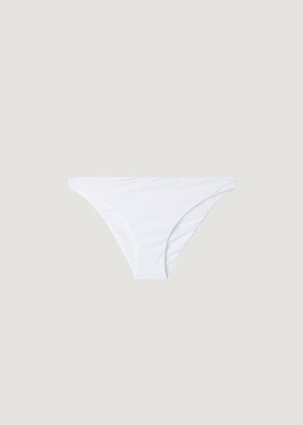 Dół Bikini Damskie Calzedonia Indonesia Eco Low rise Białe | PL1472LH