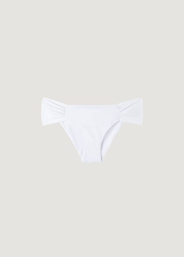 Dół Bikini Damskie Calzedonia Indonesia Eco rosa Białe | PL1483RW