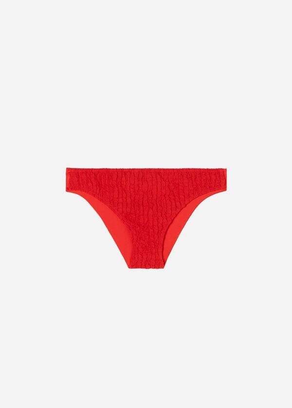 Dół Bikini Damskie Calzedonia Marrakech Czerwone | PL1501CE