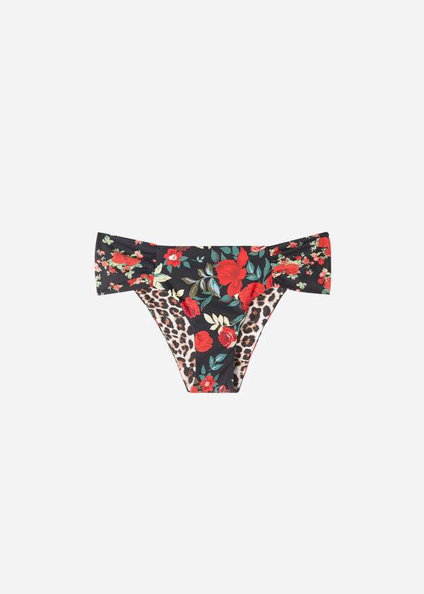 Dół Bikini Damskie Calzedonia Reversible Ruched Nizza Różowe | PL1513IS