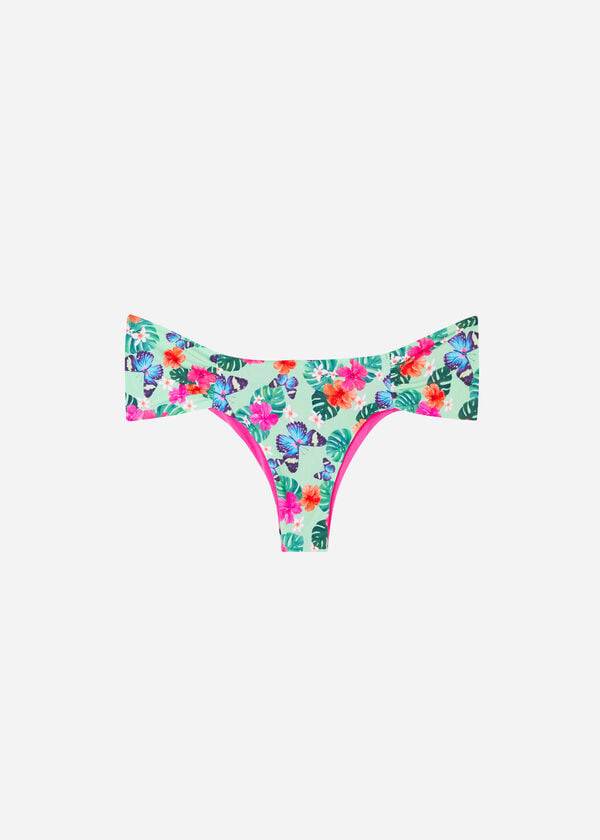 Dół Bikini Damskie Calzedonia Ruffled Brazilian Malibu Kolorowe | PL1529BC