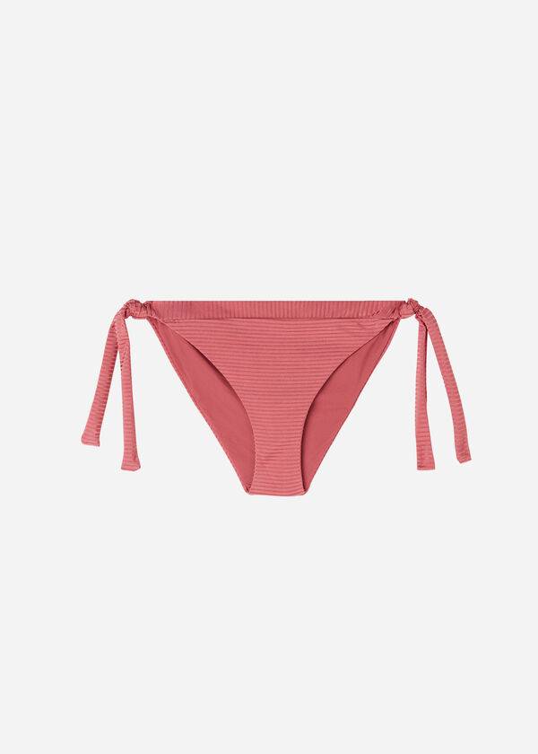 Dół Bikini Damskie Calzedonia Side Tie Biarritz Brązowe | PL1556NB