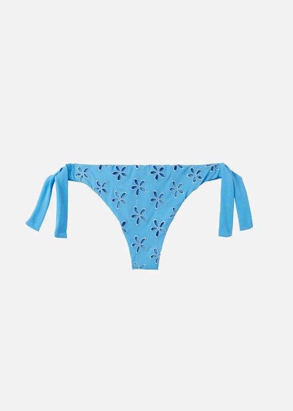 Dół Bikini Damskie Calzedonia Side Tie Brazilian Corfù Niebieskie | PL1559WY