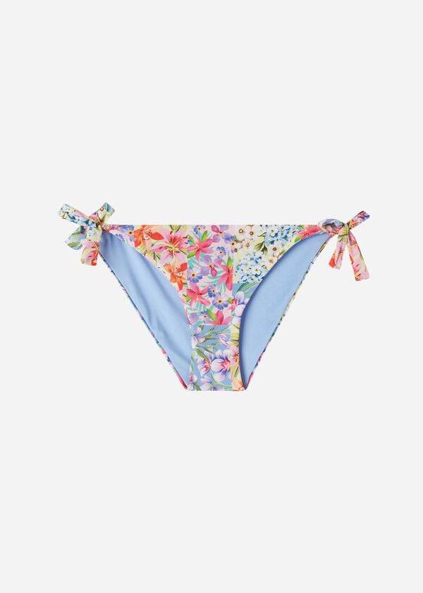 Dół Bikini Damskie Calzedonia Side Tie Minorca Eco Kolorowe | PL1565IS