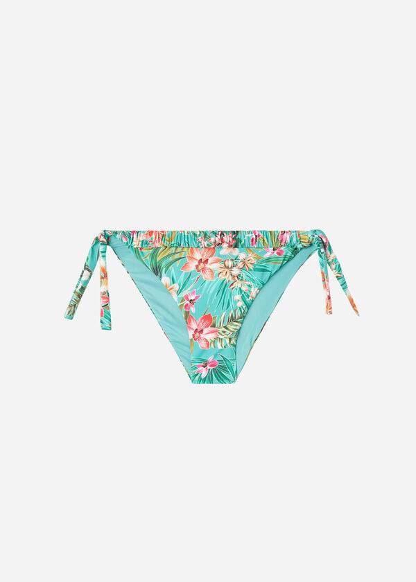 Dół Bikini Damskie Calzedonia Side Tie Venezia Turkusowe | PL1567PQ