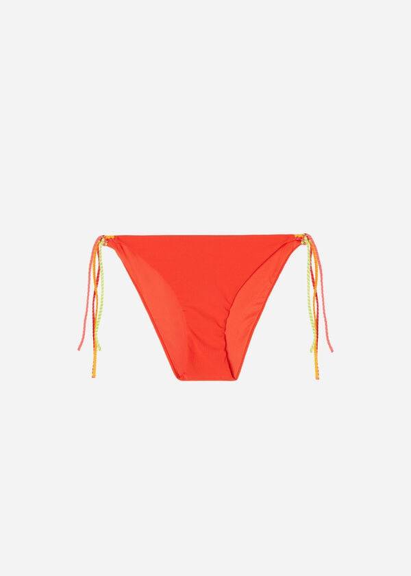 Dół Bikini Damskie Calzedonia String Berlino Czerwone | PL1580VD