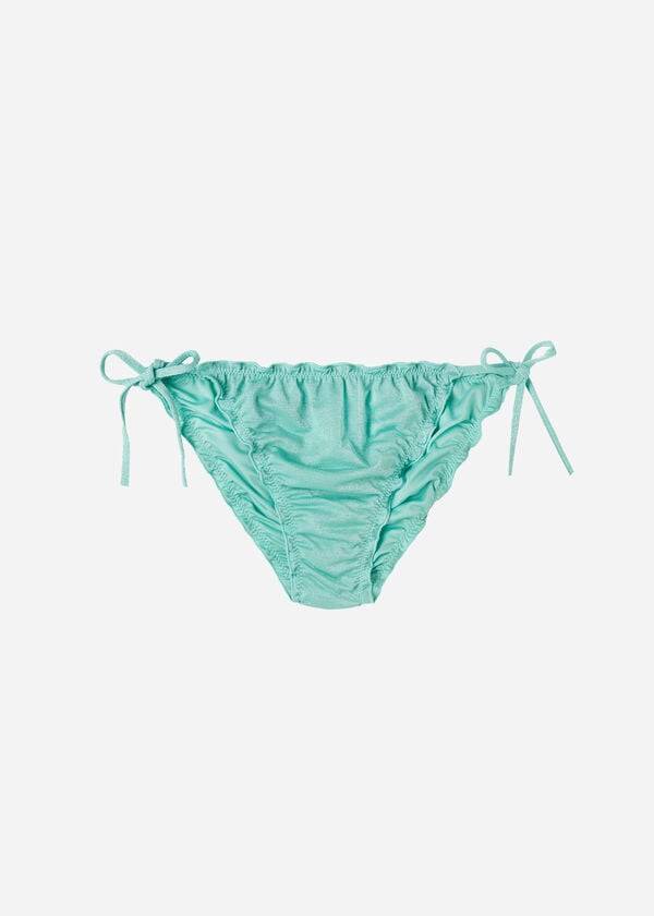 Dół Bikini Damskie Calzedonia String Formentera Zielone | PL1594AP