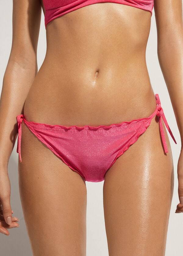 Dół Bikini Damskie Calzedonia String Formentera Różowe | PL1595SO