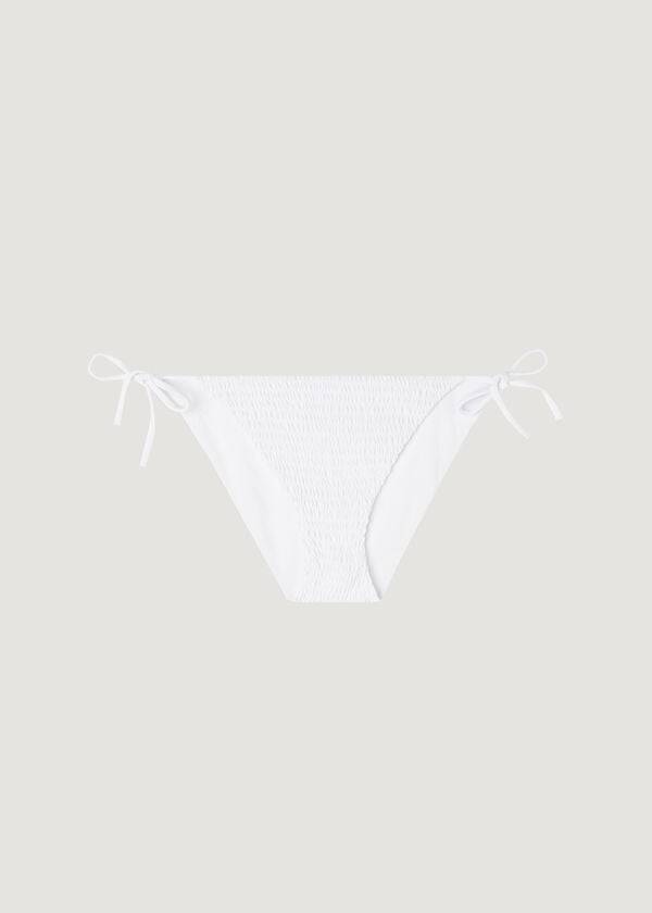 Dół Bikini Damskie Calzedonia String Lanzarote Białe | PL1598GL