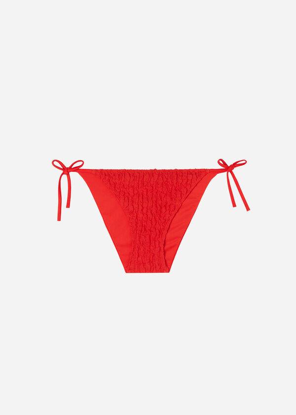 Dół Bikini Damskie Calzedonia String Marrakech Czerwone | PL1604XF