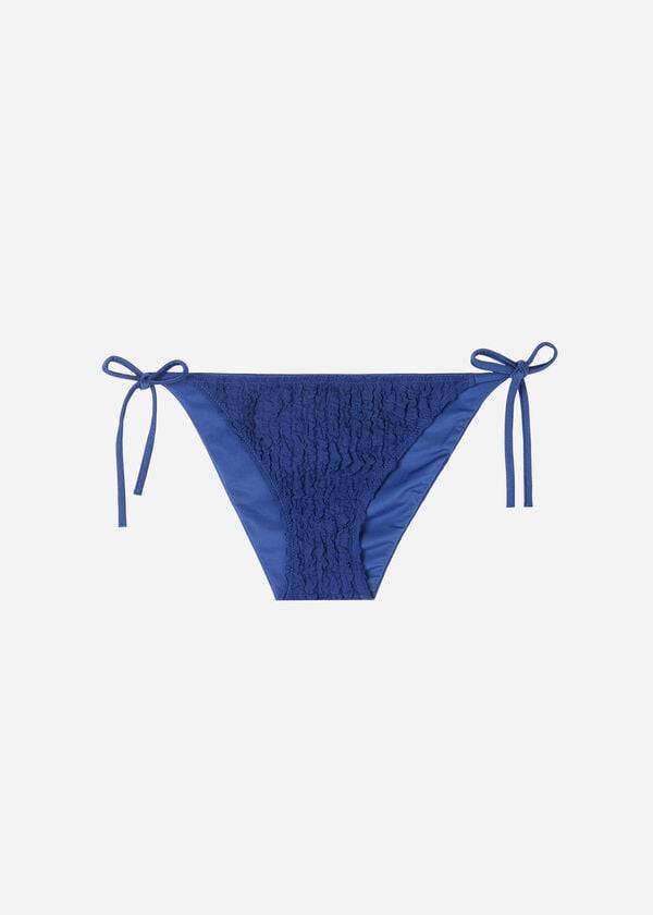 Dół Bikini Damskie Calzedonia String Marrakech Granatowe | PL1605CE