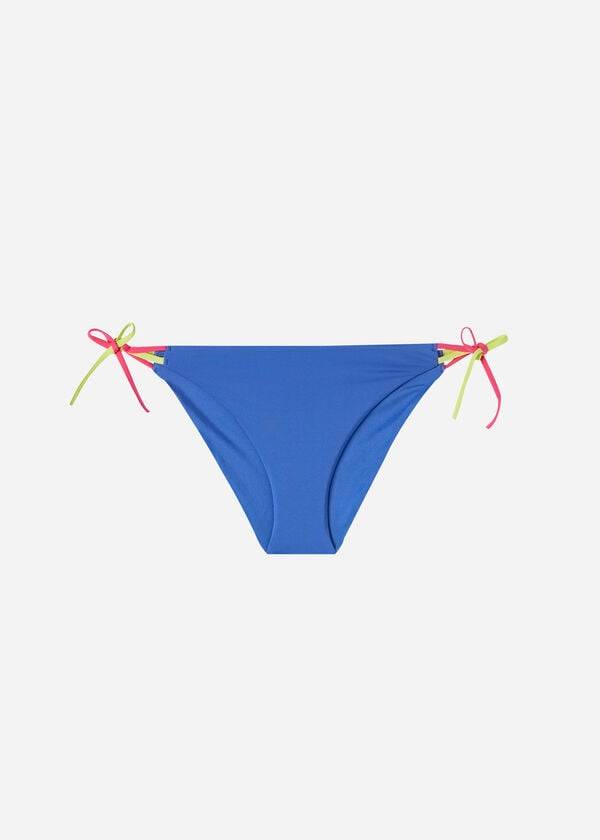 Dół Bikini Damskie Calzedonia String Tokyo Niebieskie | PL1625HK