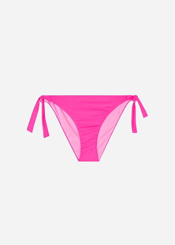 Dół Bikini Damskie Calzedonia Tied Indonesia Eco Różowe | PL1650GL