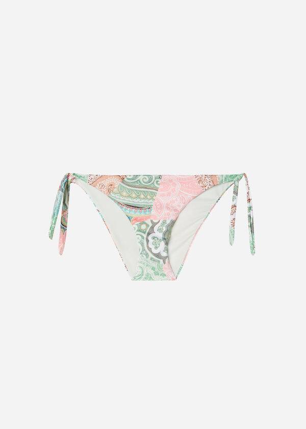 Dół Bikini Damskie Calzedonia Tied Saint Tropez Zielone | PL1654LH