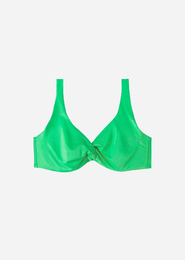 Góra Bikini Damskie Calzedonia Balconette Indonesia Eco cobey Zielone | PL1672AP