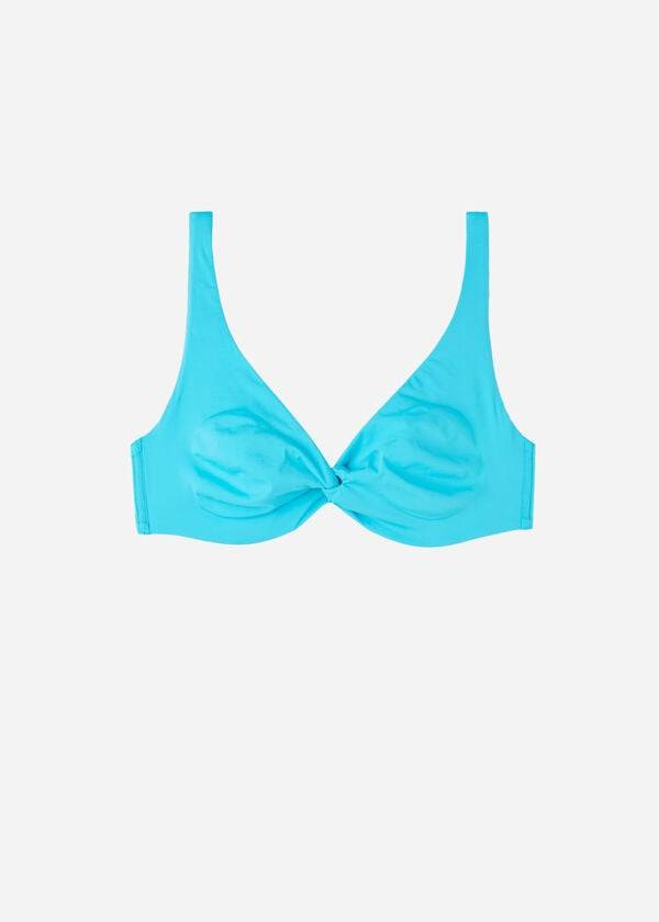 Góra Bikini Damskie Calzedonia Balconette Indonesia Eco cobey Turkusowe | PL1675FM