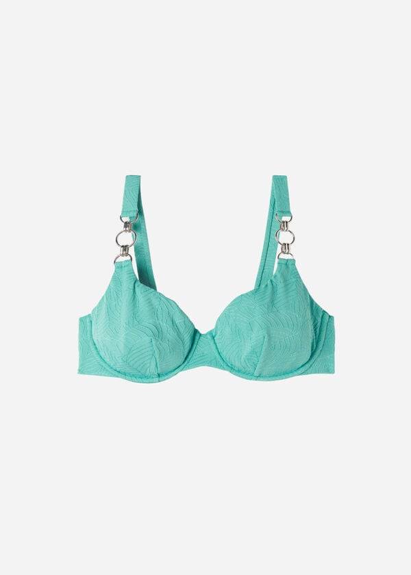 Góra Bikini Damskie Calzedonia Balconette Marsiglia Turkusowe | PL1681ZG