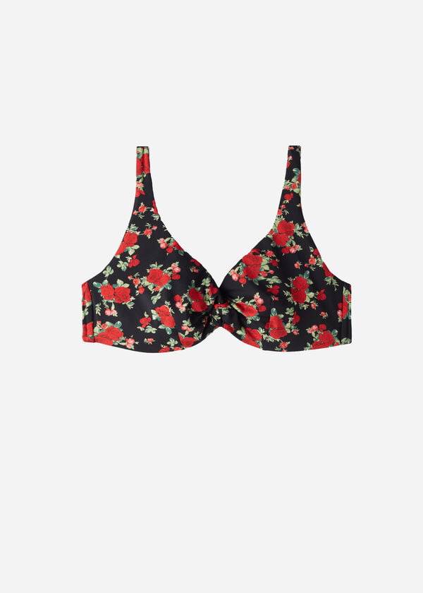 Góra Bikini Damskie Calzedonia Balconette Rose Animal Print Nizza Różowe | PL1682XF