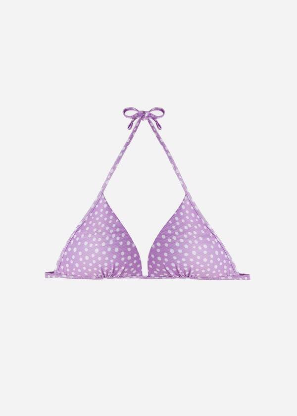 Góra Bikini Damskie Calzedonia Fixed Triangle Cipro Fioletowe | PL1714QZ