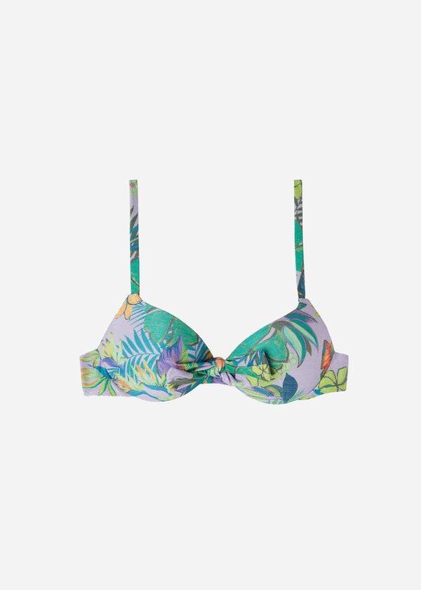 Góra Bikini Damskie Calzedonia Graduated Push Up Brasilia Fioletowe | PL1752DN