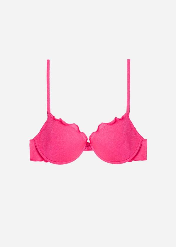 Góra Bikini Damskie Calzedonia Push Up Formentera Różowe | PL1941ZG