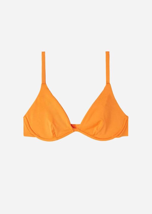 Góra Bikini Damskie Calzedonia Push Up Indonesia Eco Pomarańczowe | PL1949WY