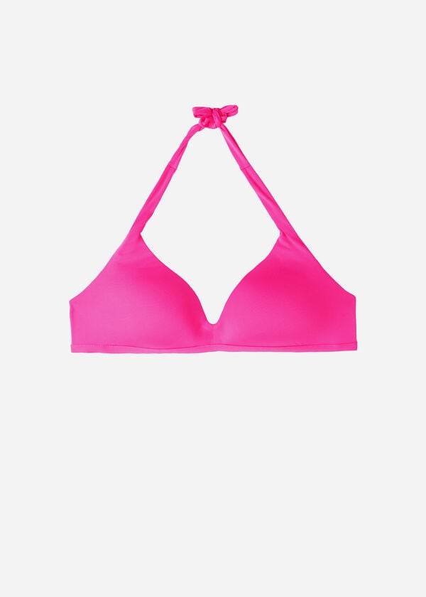 Góra Bikini Damskie Calzedonia Soft Watowany Triangle Indonesia Różowe | PL1966LH