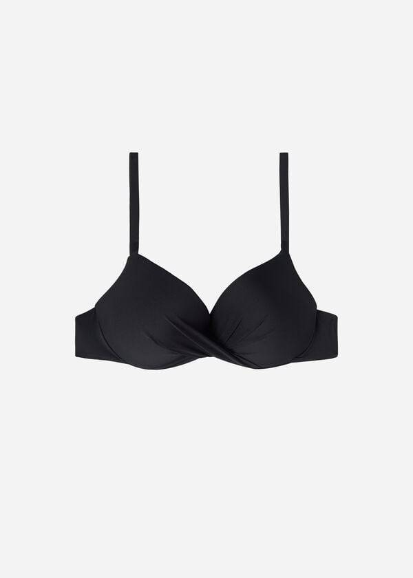 Góra Bikini Damskie Calzedonia Super Watowany Push Up Indonesia Eco cobey Czarne | PL1978TV