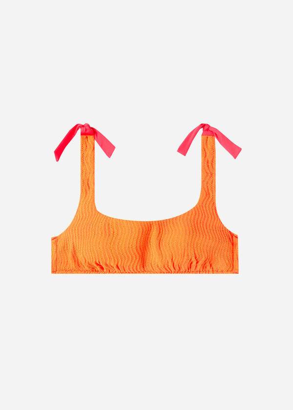 Góra Bikini Damskie Calzedonia Tank Mykonos Pomarańczowe | PL1986DN